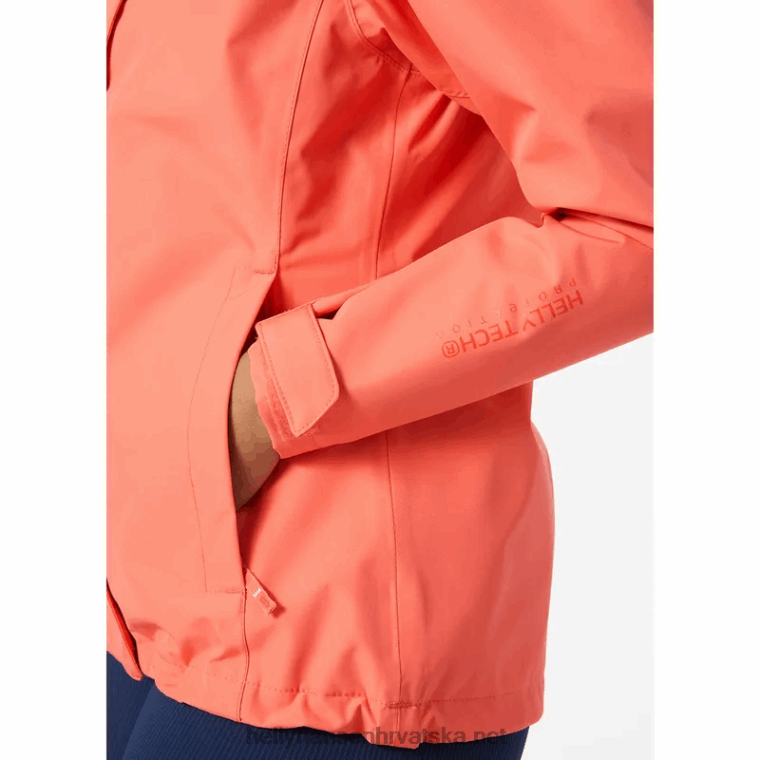 J0HV1519 ženska kišna jakna sedam j žene Helly-Hansen crno