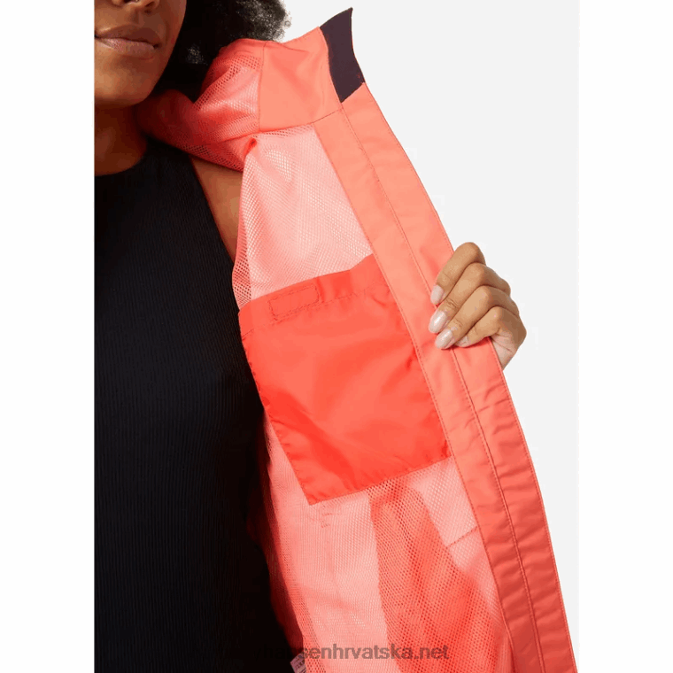 J0HV1519 ženska kišna jakna sedam j žene Helly-Hansen crno