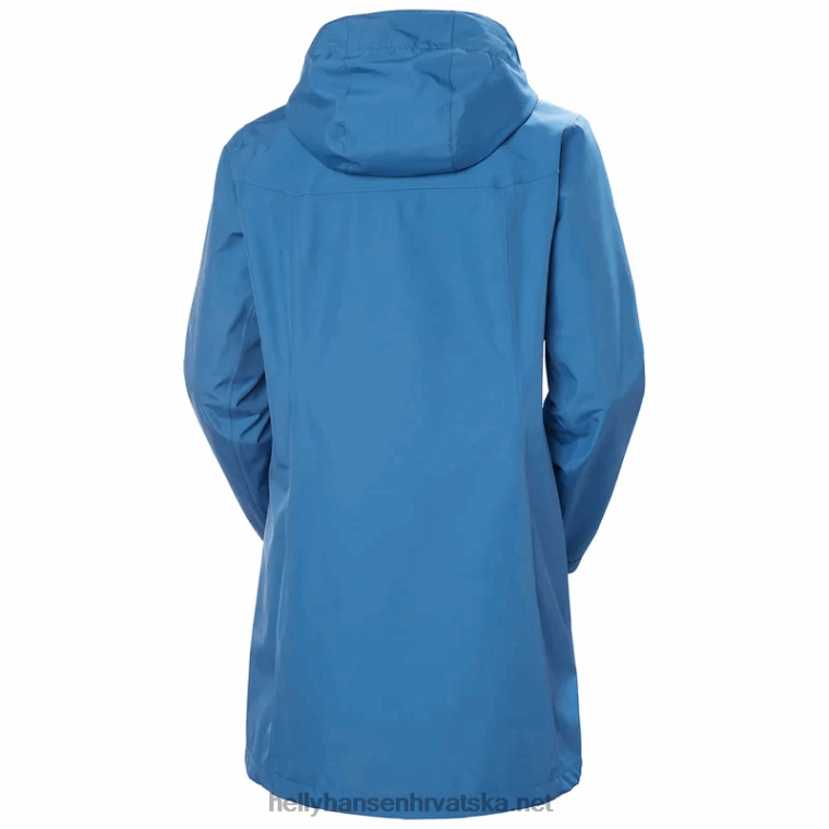 J0HV1541 ženska aden duga kišna jakna žene Helly-Hansen mornarica