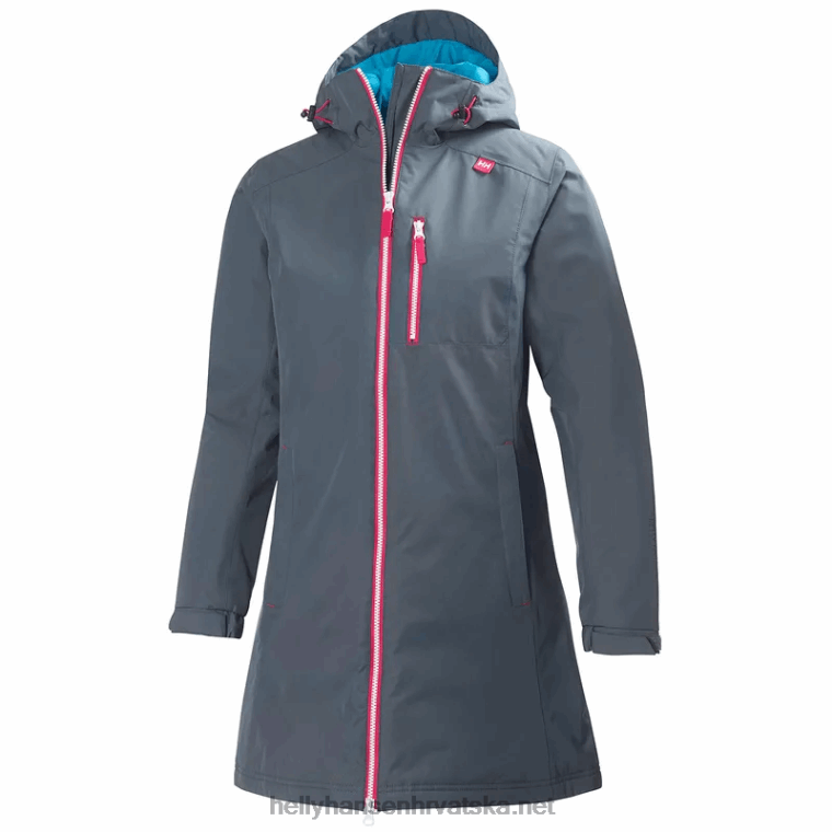 J0HV1549 ženska belfast duga zimska jakna žene Helly-Hansen crno