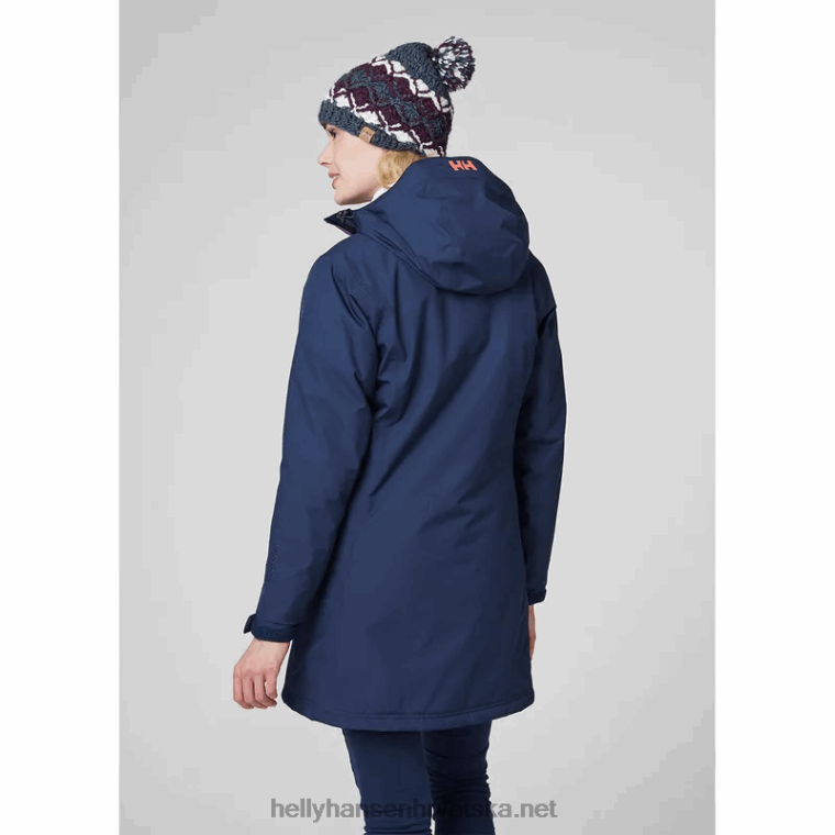 J0HV1549 ženska belfast duga zimska jakna žene Helly-Hansen crno