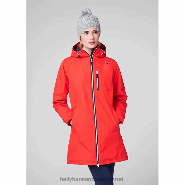 J0HV1552 ženska belfast duga zimska jakna žene Helly-Hansen crno