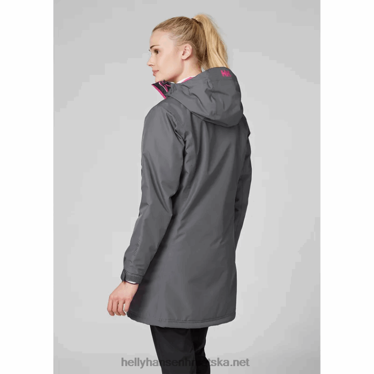 J0HV1553 ženska belfast duga zimska jakna žene Helly-Hansen ebanovina