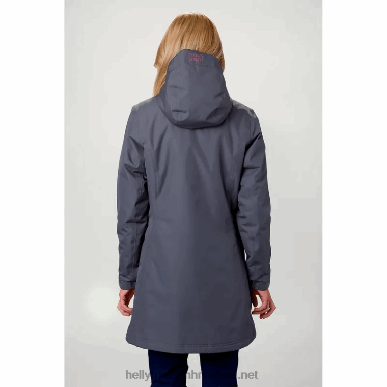 J0HV1553 ženska belfast duga zimska jakna žene Helly-Hansen ebanovina