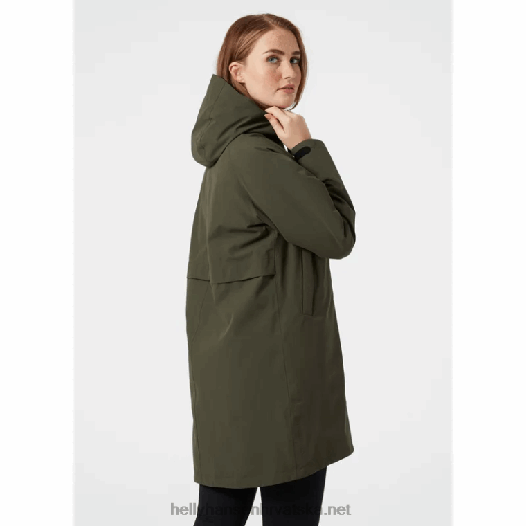 J0HV1557 ženski izolirani baloner od jednobojnog materijala žene Helly-Hansen mornarica