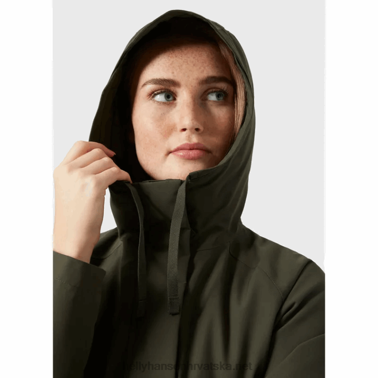 J0HV1557 ženski izolirani baloner od jednobojnog materijala žene Helly-Hansen mornarica