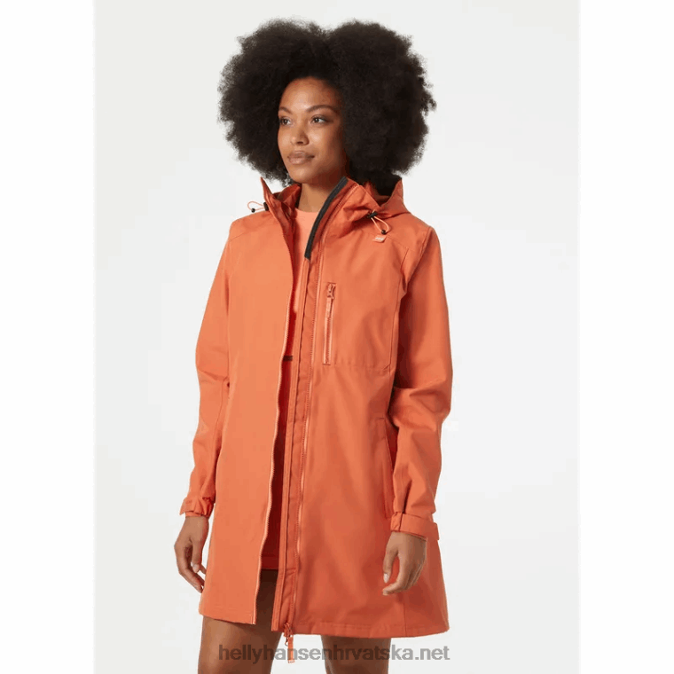 J0HV1559 ženska duga belfast jakna žene Helly-Hansen crno