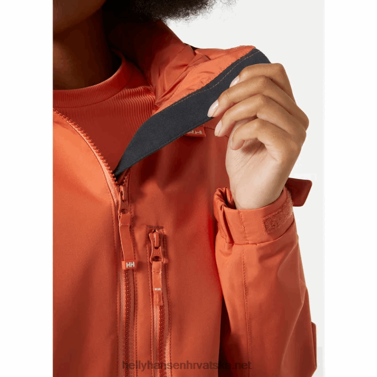 J0HV1559 ženska duga belfast jakna žene Helly-Hansen crno