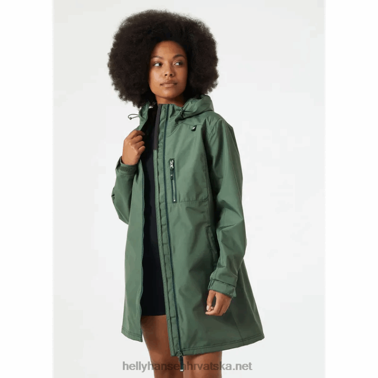 J0HV1560 ženska duga belfast jakna žene Helly-Hansen terakota