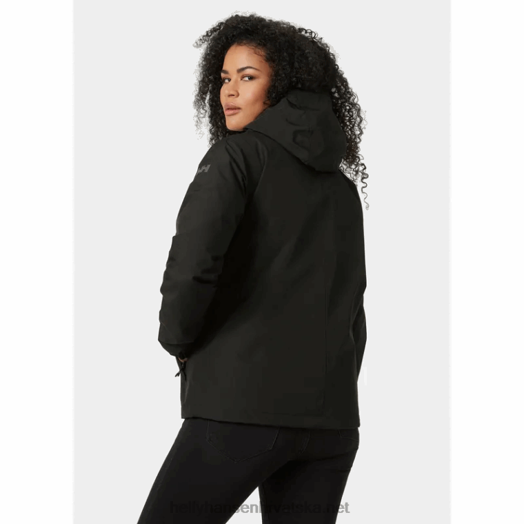 J0HV2594 ženska juell 3-u-1 jakna od školjke i izolatora žene Helly-Hansen crna/mornarska