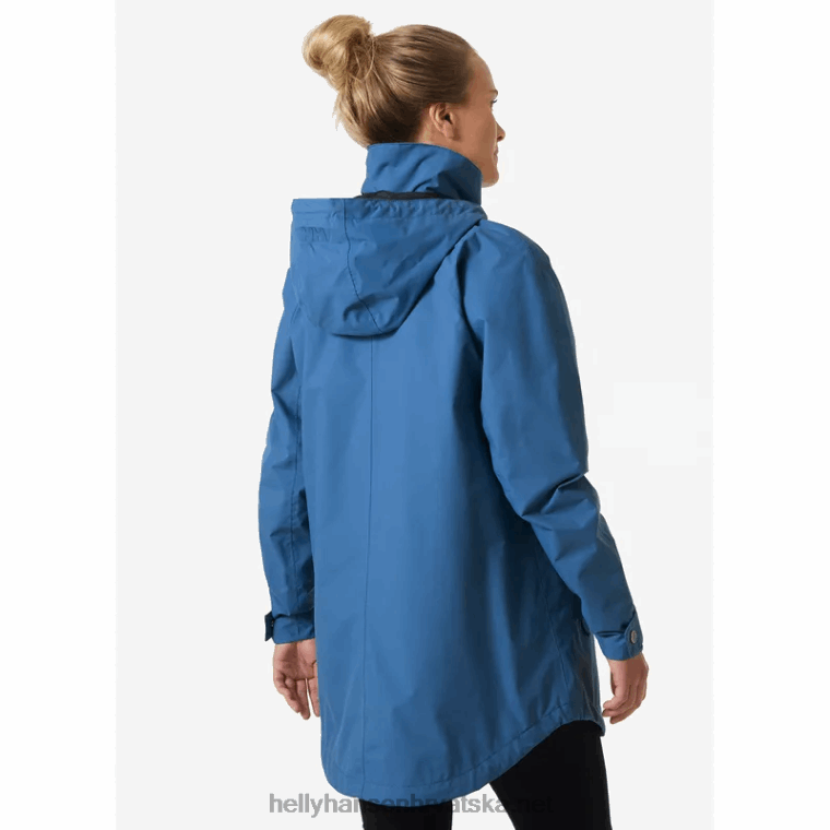 J0HV2605 ženska kabanica valentia žene Helly-Hansen pruga ravnomjerna/bitna y/mornarska