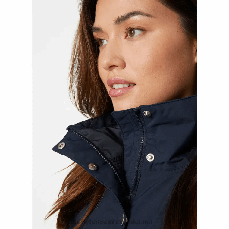 J0HV2612 ženska kabanica valentia žene Helly-Hansen crna/mornarska