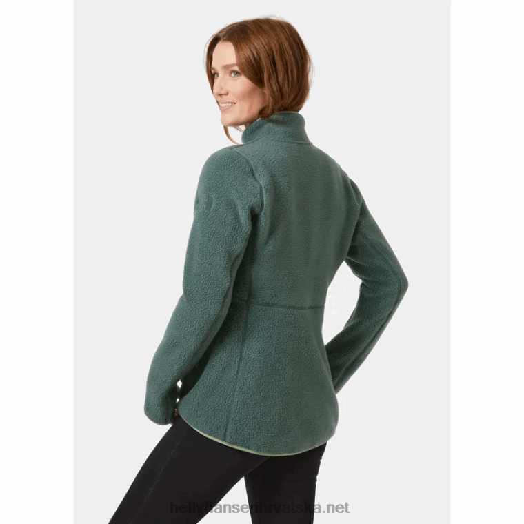 J0HV1589 ženska jakna od flisa s carskim florom žene Helly-Hansen prašnjavi sirin