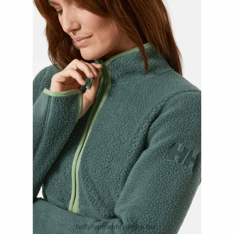 J0HV1589 ženska jakna od flisa s carskim florom žene Helly-Hansen prašnjavi sirin