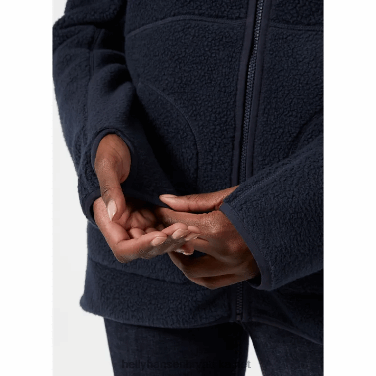 J0HV1590 ženska jakna od flisa s carskim florom žene Helly-Hansen najtamniji spr