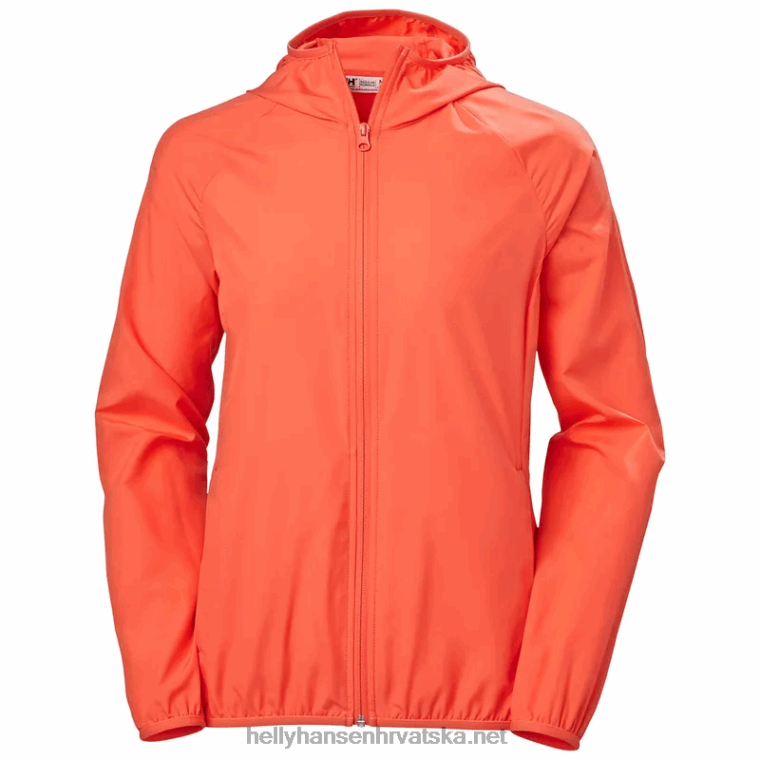 J0HV1592 ženska juell lagana vodootporna jakna žene Helly-Hansen svijetlo plava