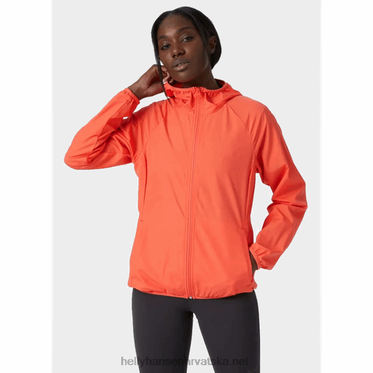 J0HV1592 ženska juell lagana vodootporna jakna žene Helly-Hansen svijetlo plava