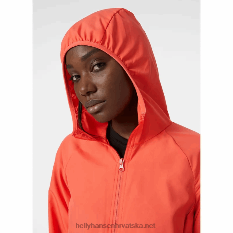 J0HV1592 ženska juell lagana vodootporna jakna žene Helly-Hansen svijetlo plava