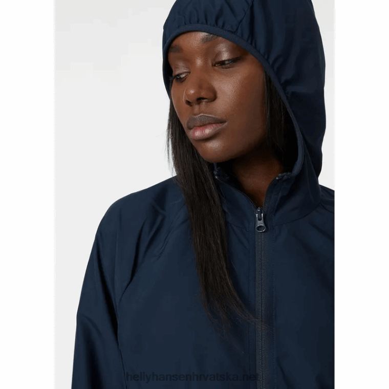 J0HV1593 ženska juell lagana vodootporna jakna žene Helly-Hansen vrući koralj