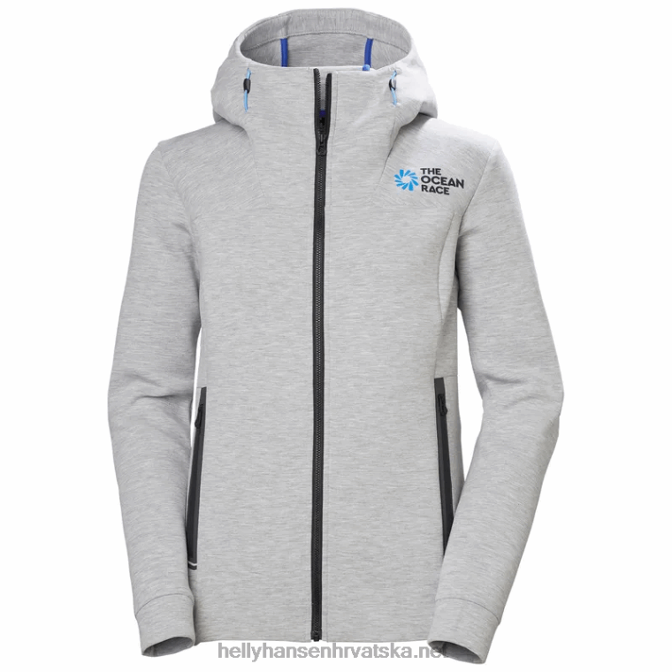 J0HV2696 ocean race ženska jakna s kapuljačom žene Helly-Hansen terakota/ebanovina/mornarska