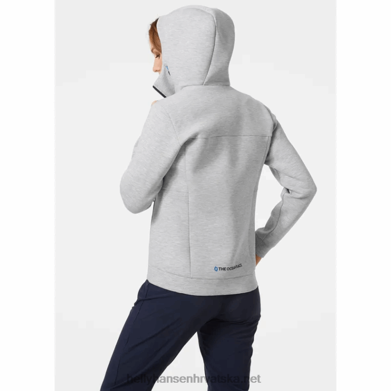 J0HV2696 ocean race ženska jakna s kapuljačom žene Helly-Hansen terakota/ebanovina/mornarska