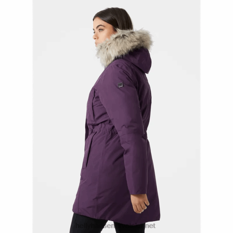 J0HV2629 ženska izolirana zimska parka senja žene Helly-Hansen crna/mornarska