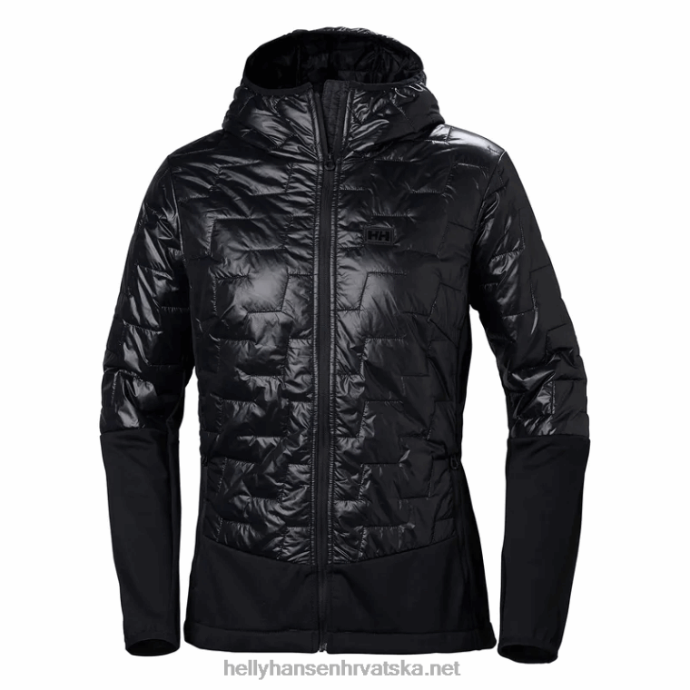 J0HV1505 ženska lifaloft hibridna izolator jakna žene Helly-Hansen crni mat