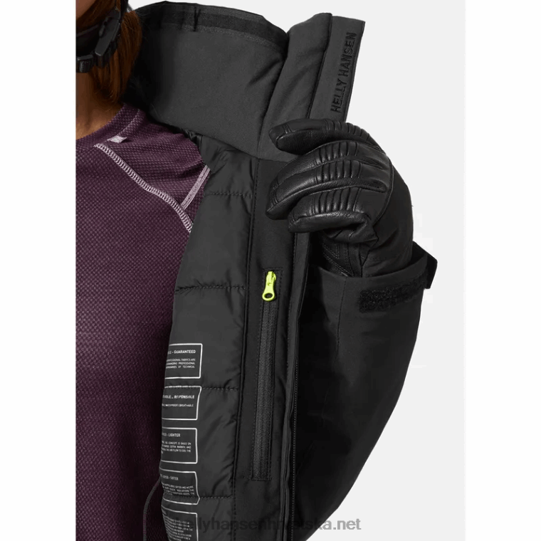 J0HV1636 ženska motionista infinity skijaška jakna žene Helly-Hansen modra magla