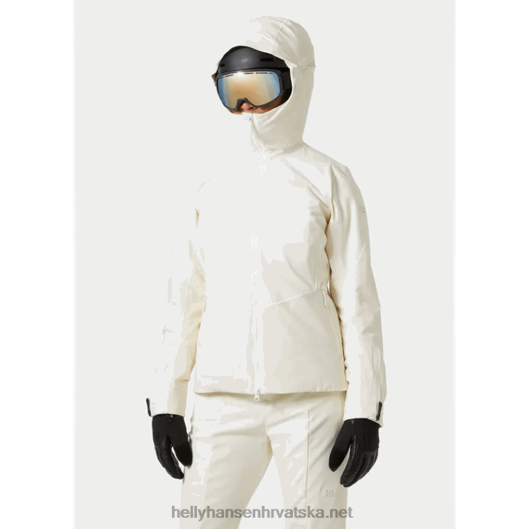 J0HV1641 ženski sv. moritz izolirana skijaška jakna žene Helly-Hansen modra magla