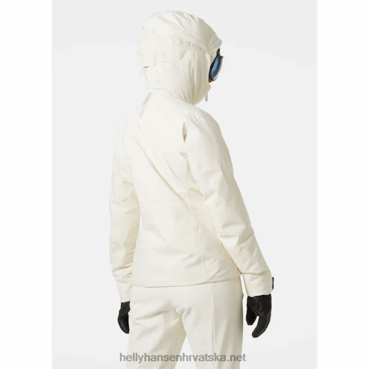 J0HV1641 ženski sv. moritz izolirana skijaška jakna žene Helly-Hansen modra magla