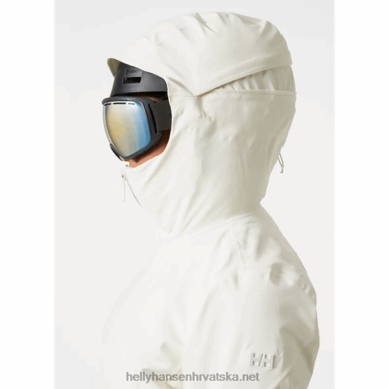 J0HV1641 ženski sv. moritz izolirana skijaška jakna žene Helly-Hansen modra magla