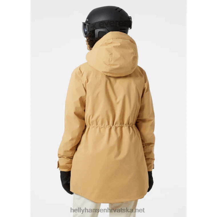 J0HV1646 ženska nora duga skijaška jakna s izolacijom žene Helly-Hansen mornarica