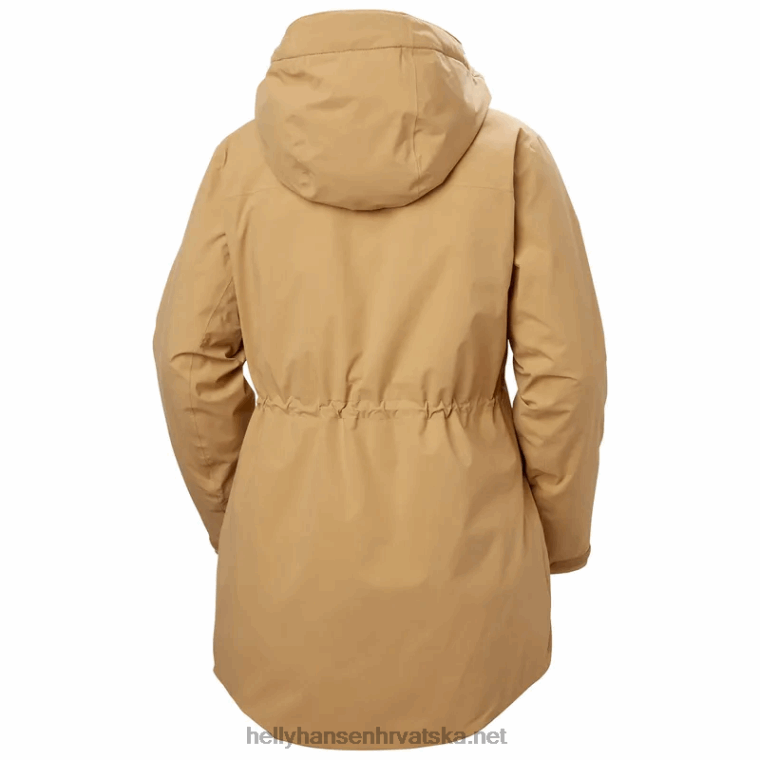 J0HV1646 ženska nora duga skijaška jakna s izolacijom žene Helly-Hansen mornarica