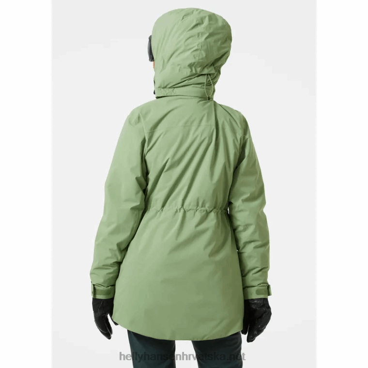 J0HV1647 ženska nora duga skijaška jakna s izolacijom žene Helly-Hansen ledena kava