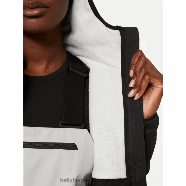 J0HV1650 ženska lifaloft zračna izolirana jakna s kapuljačom žene Helly-Hansen mak orang