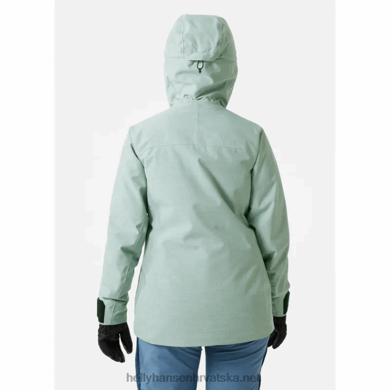 J0HV1652 ženska jakna za skijanje powderqueen 3.0 žene Helly-Hansen smrvljena gra