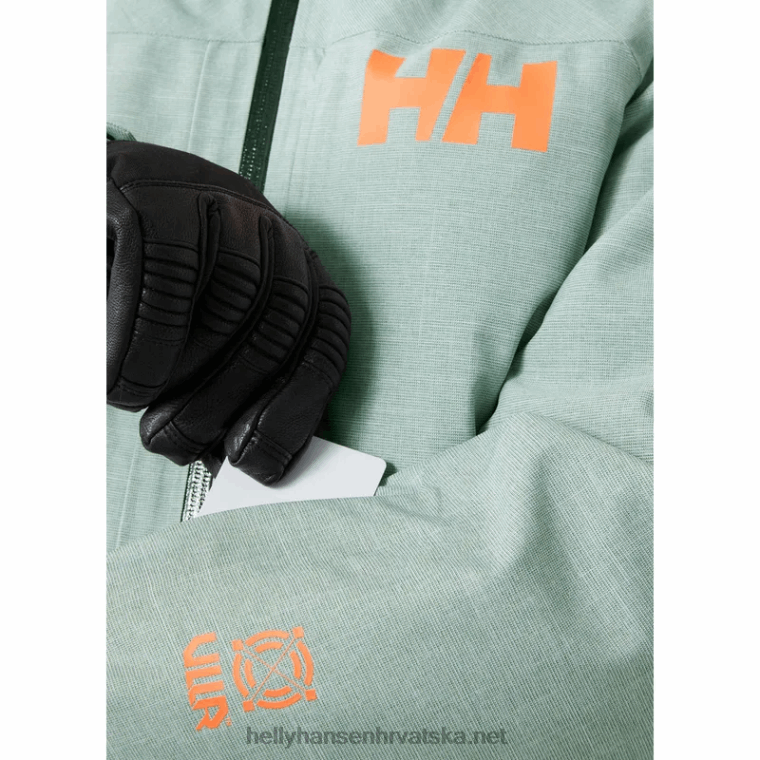 J0HV1652 ženska jakna za skijanje powderqueen 3.0 žene Helly-Hansen smrvljena gra