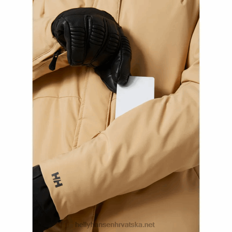 J0HV2649 ženska skijaška jakna s izolacijom nora žene Helly-Hansen žad/crna