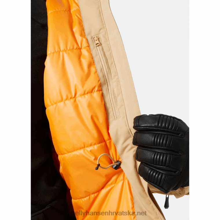 J0HV2649 ženska skijaška jakna s izolacijom nora žene Helly-Hansen žad/crna