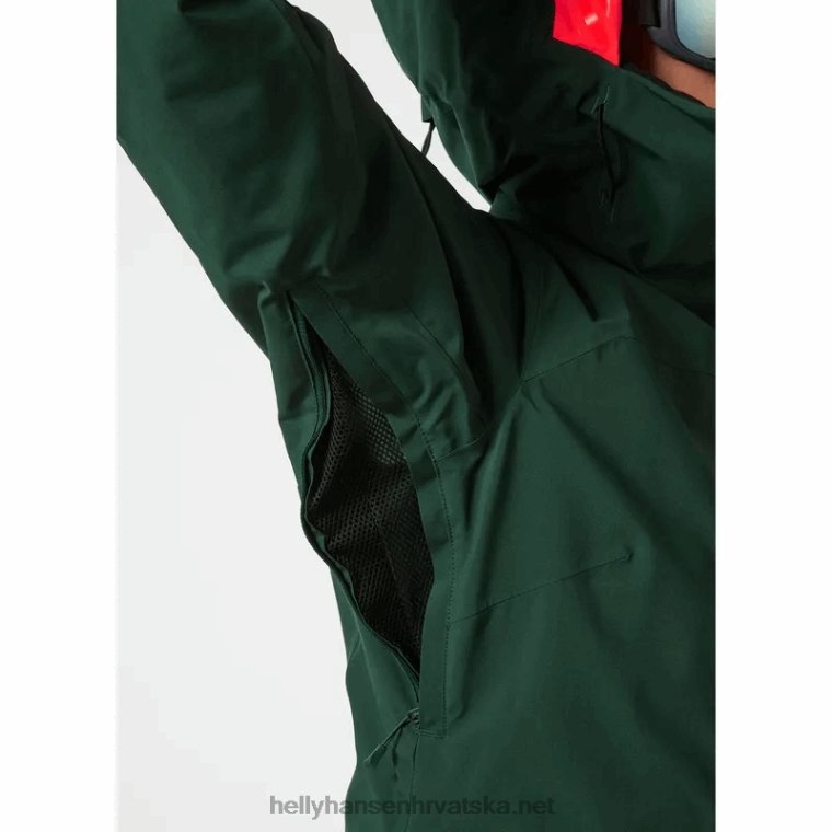 J0HV2652 ženska skijaška jakna powderqueen infinity žene Helly-Hansen žad/crna