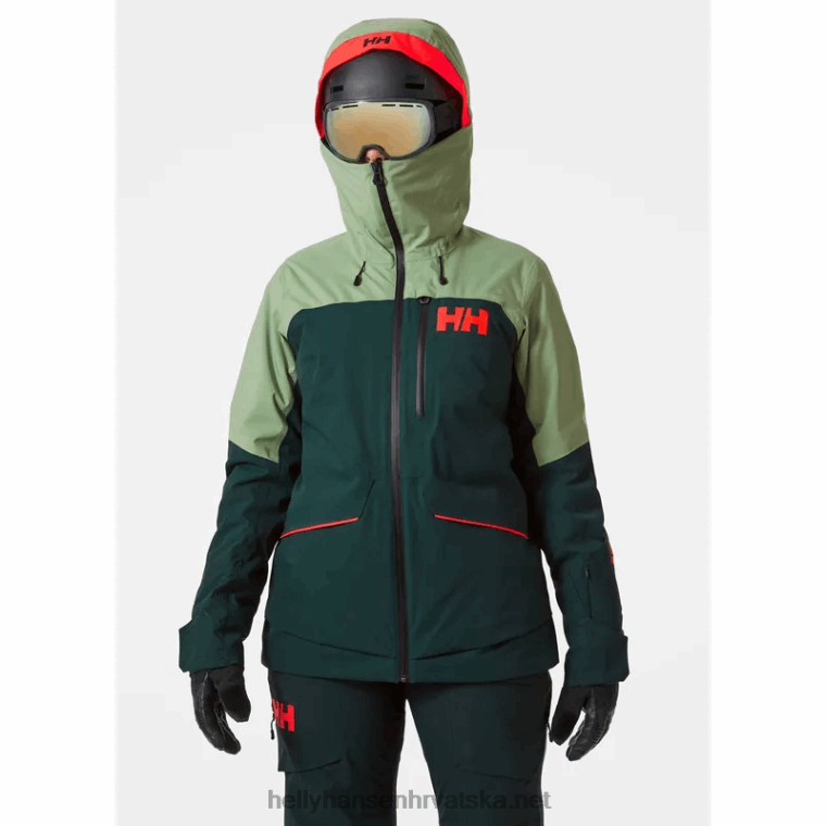 J0HV2655 ženska powchaser lifaloft skijaška jakna s izolacijom žene Helly-Hansen smrvljena gra