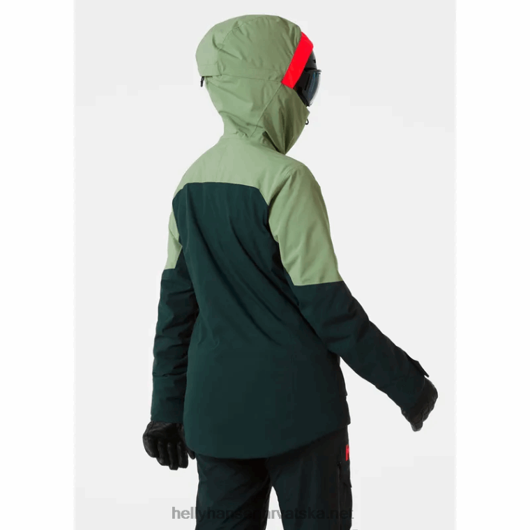 J0HV2655 ženska powchaser lifaloft skijaška jakna s izolacijom žene Helly-Hansen smrvljena gra