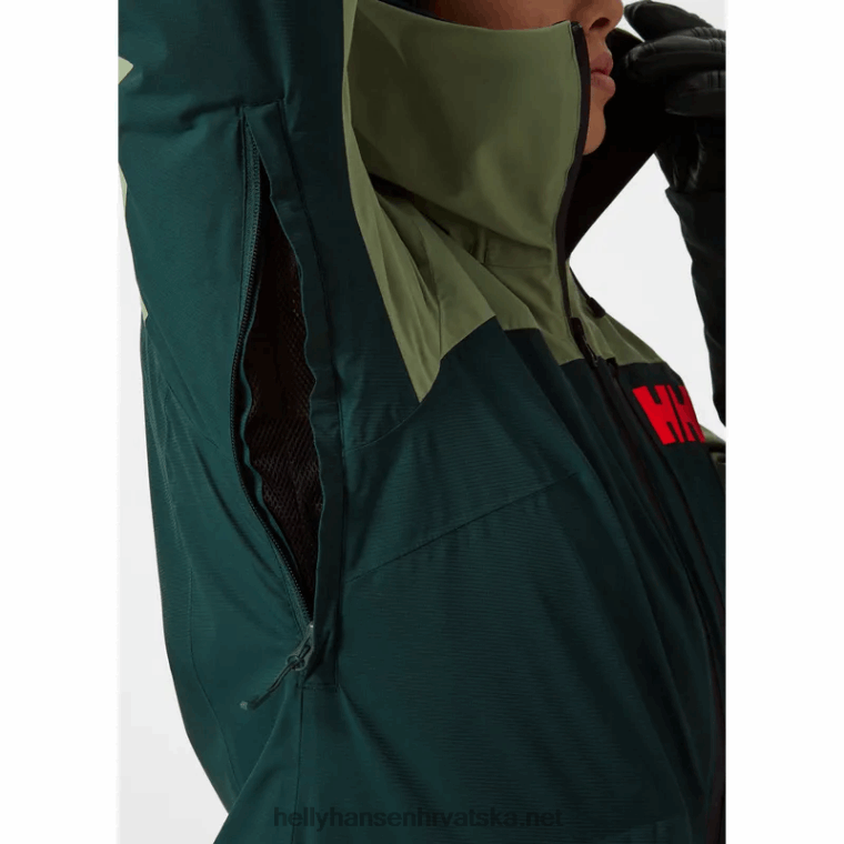 J0HV2655 ženska powchaser lifaloft skijaška jakna s izolacijom žene Helly-Hansen smrvljena gra