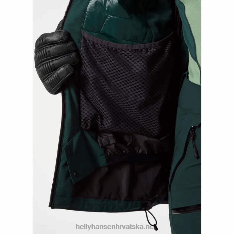 J0HV2655 ženska powchaser lifaloft skijaška jakna s izolacijom žene Helly-Hansen smrvljena gra