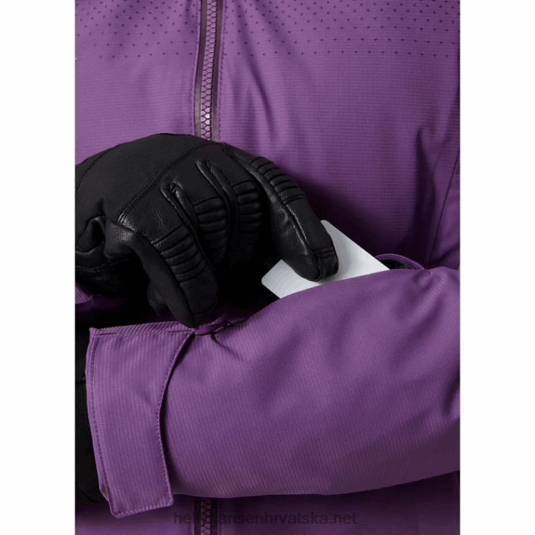 J0HV2656 ženska motionista lifaloft skijaška jakna žene Helly-Hansen zdrobljeni gra/najtamniji spr