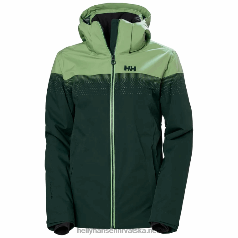 J0HV2657 ženska motionista lifaloft skijaška jakna žene Helly-Hansen smrvljena gra