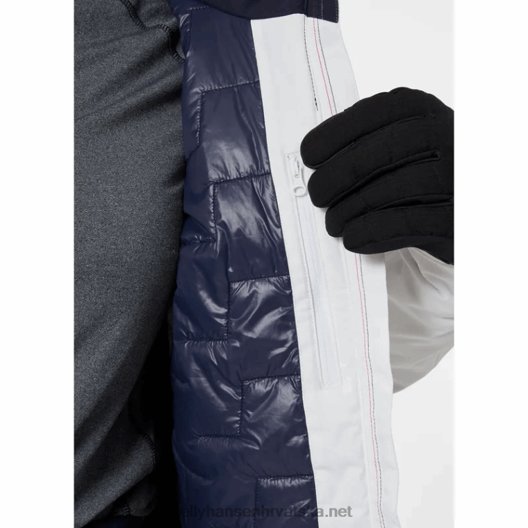 J0HV2658 ženska motionista lifaloft skijaška jakna žene Helly-Hansen zdrobljeni gra/najtamniji spr