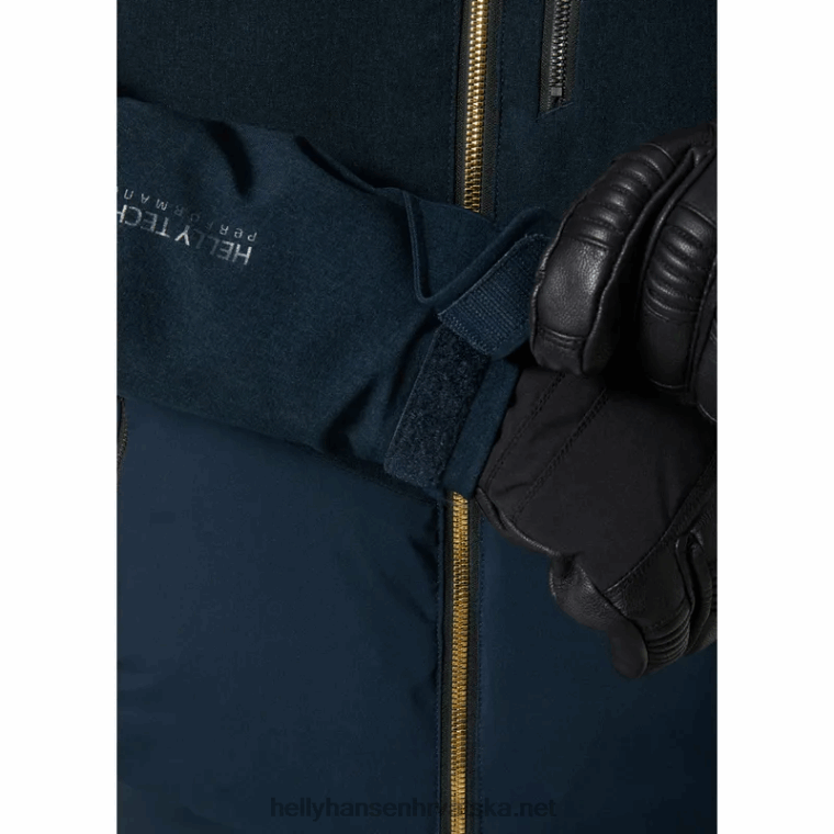 J0HV2674 ženska valdisere pufnasta skijaška jakna žene Helly-Hansen najtamniji spr/crn