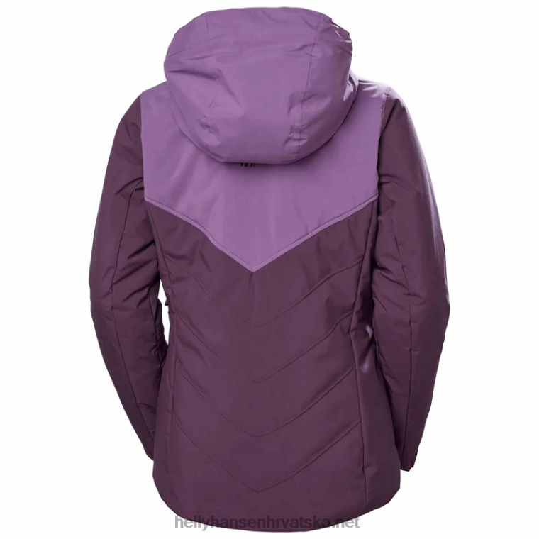 J0HV2799 ženska alpska skijaška jakna s izolacijom žene Helly-Hansen crna/mornarska