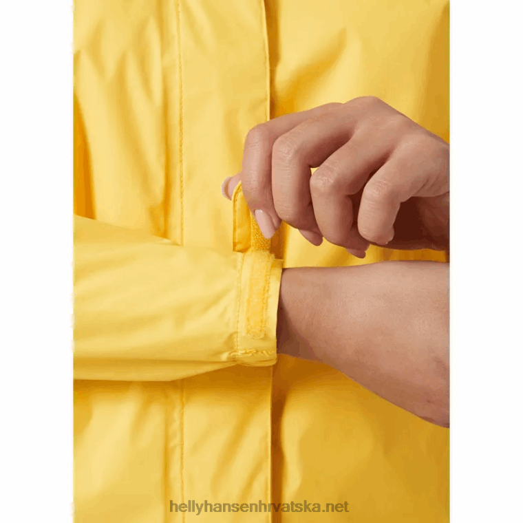 J0HV1402 ženska jakna od školjki u stilu loke žene Helly-Hansen izblijedjelo žuto